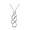 The Diamond Twist Pendant Necklace