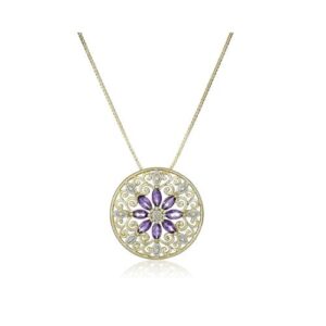 the Filigree Mandala Pendant Necklace